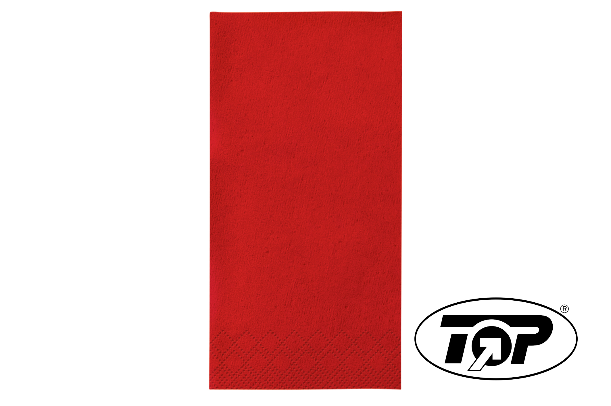 Serviette 33x33cm 3-lagig 1/8 Falz Rot - 1000 Stück